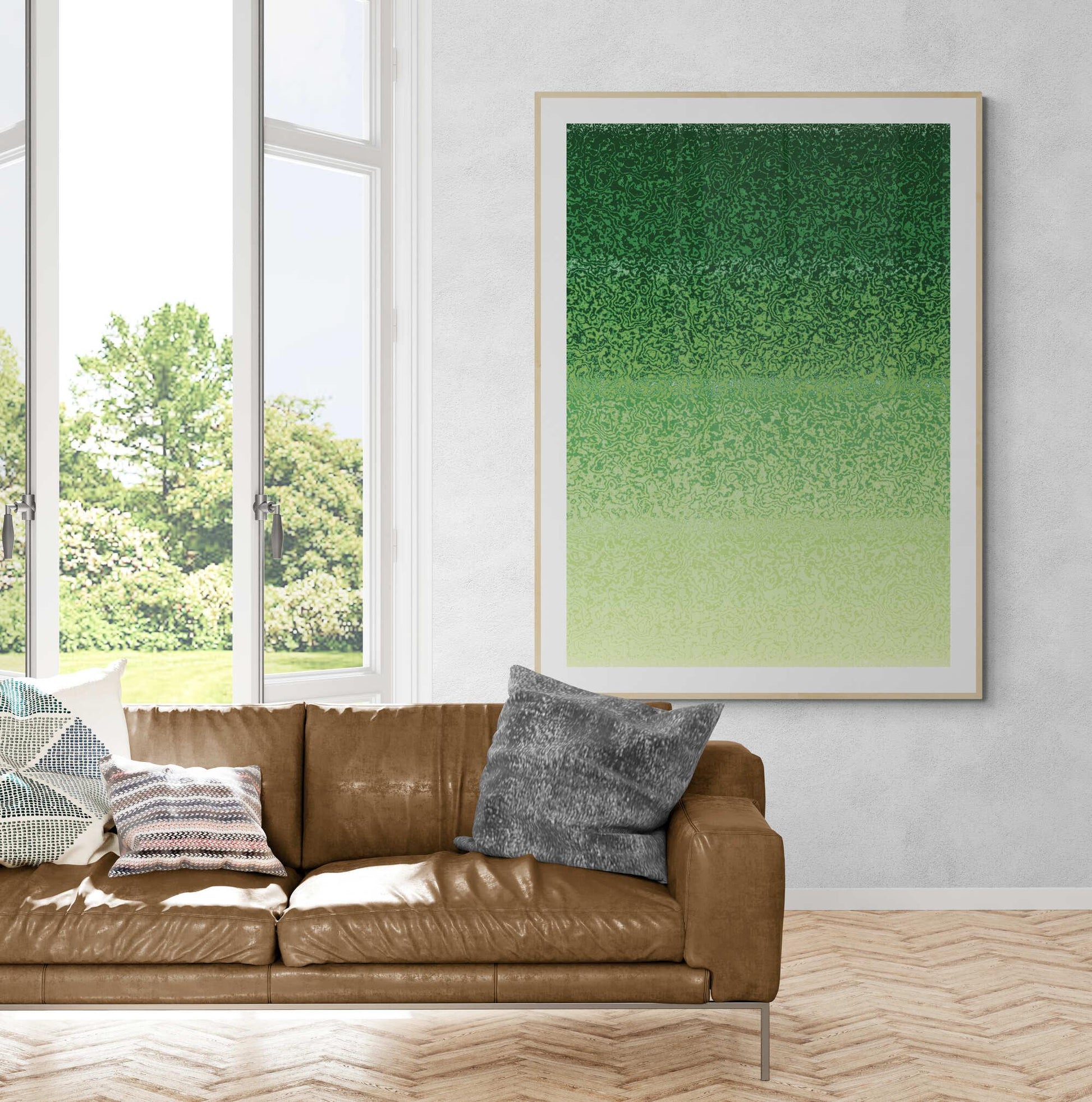 Green Pallet Wall Art - ARTAX GALLERY