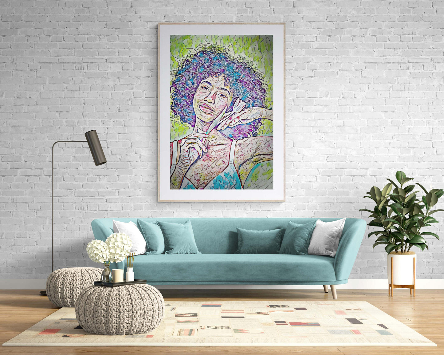Ballerina holds a flower Wall Art - ARTAX GALLERY