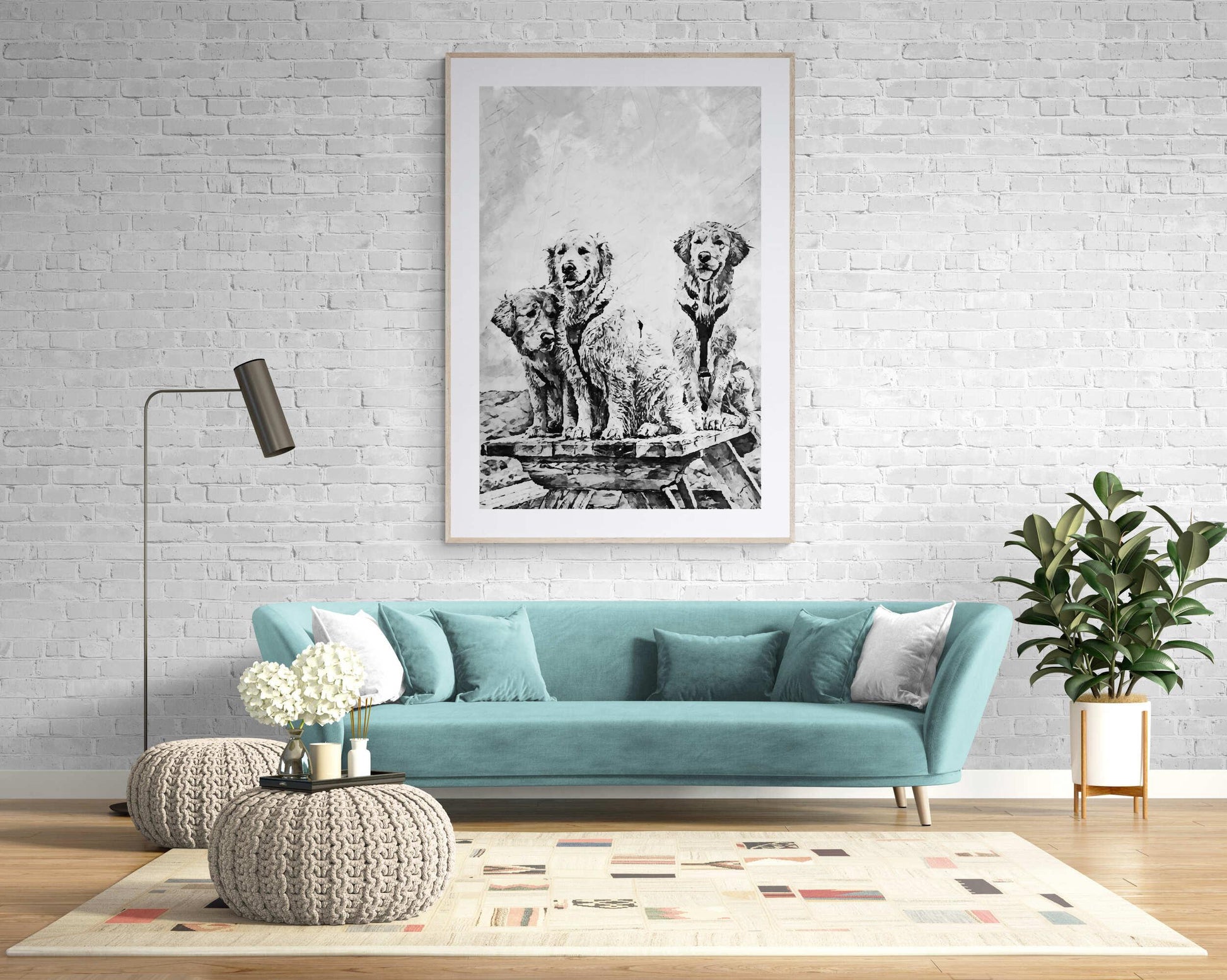 Golden Retrievers Wall Art - ARTAX GALLERY