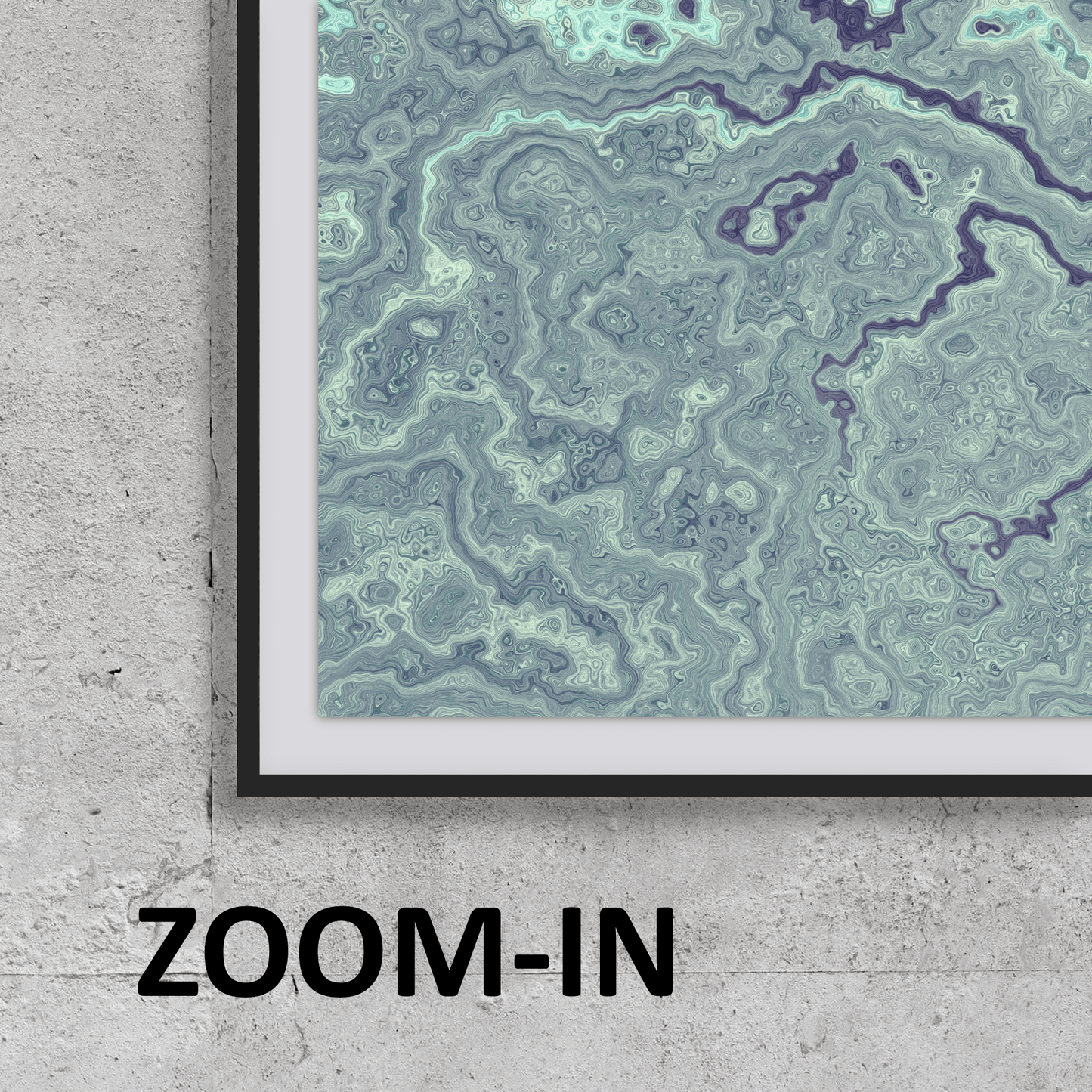 Turquoise Dust Wall Art - ARTAX GALLERY