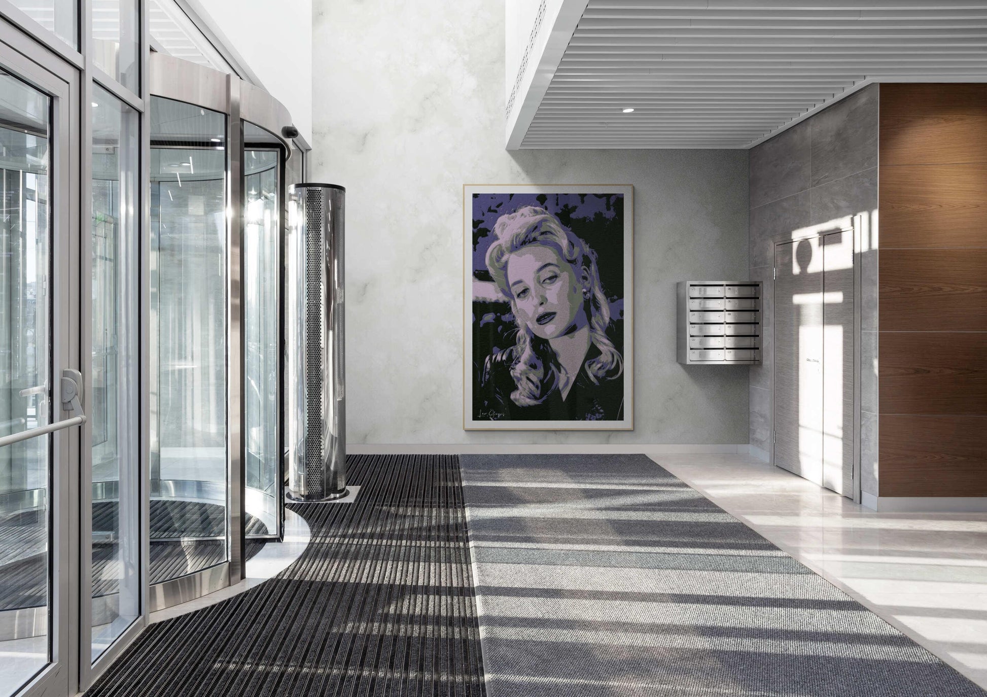 Dark Blue Woman Wall Art - ARTAX GALLERY