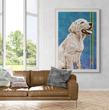 Golden Retriever Puppy Wall Art - ARTAX GALLERY